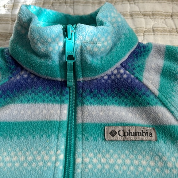 YXXS (4/5) Columbia Fleece Full Zip Jacket - Picture 2 of 6